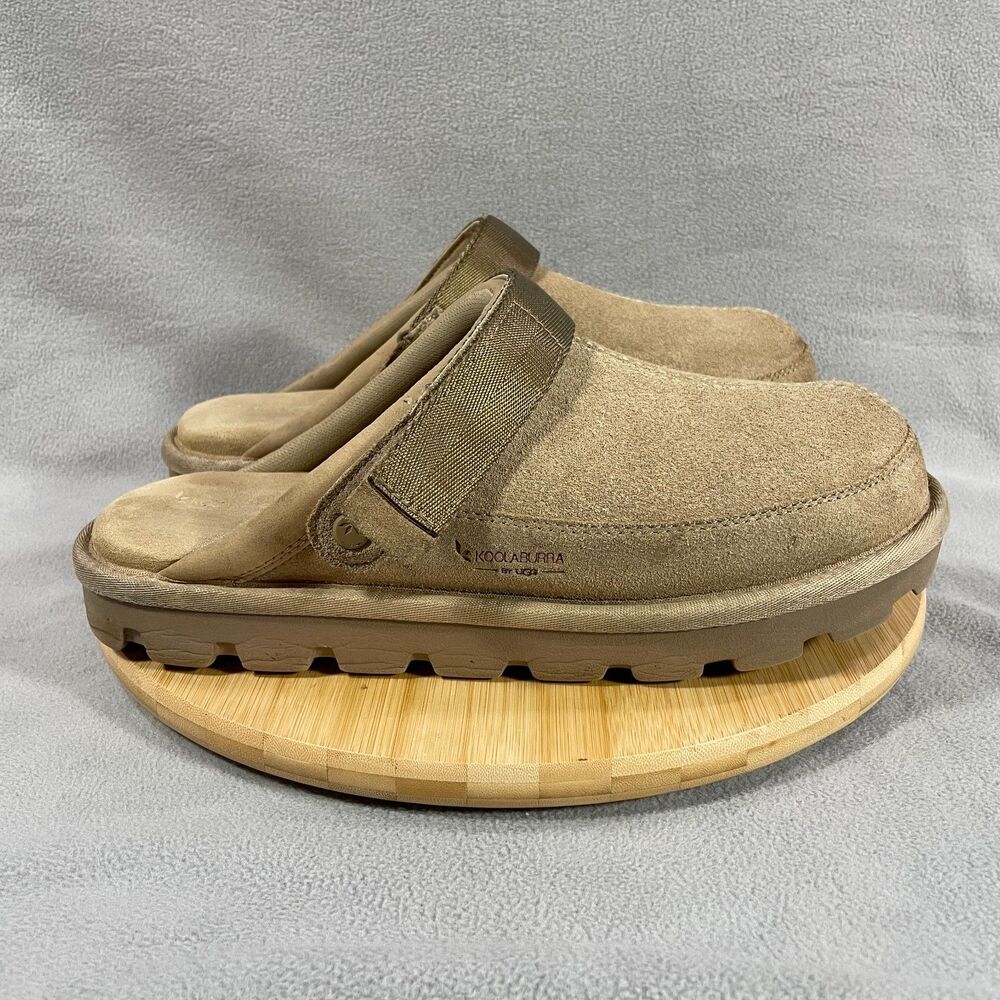 Koolaburra by UGG Tizzey Women's US Size 12 Suede Clogs Slip On Shoes Tan